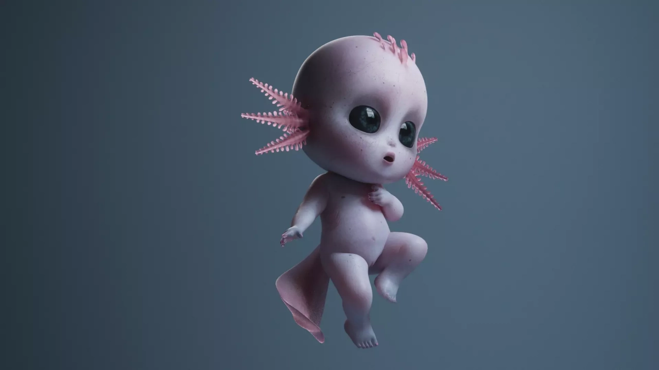 Bloup - Axolotl Pose