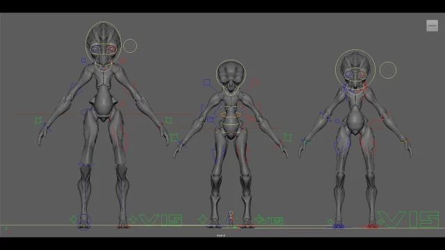 Rig des personnages principaux